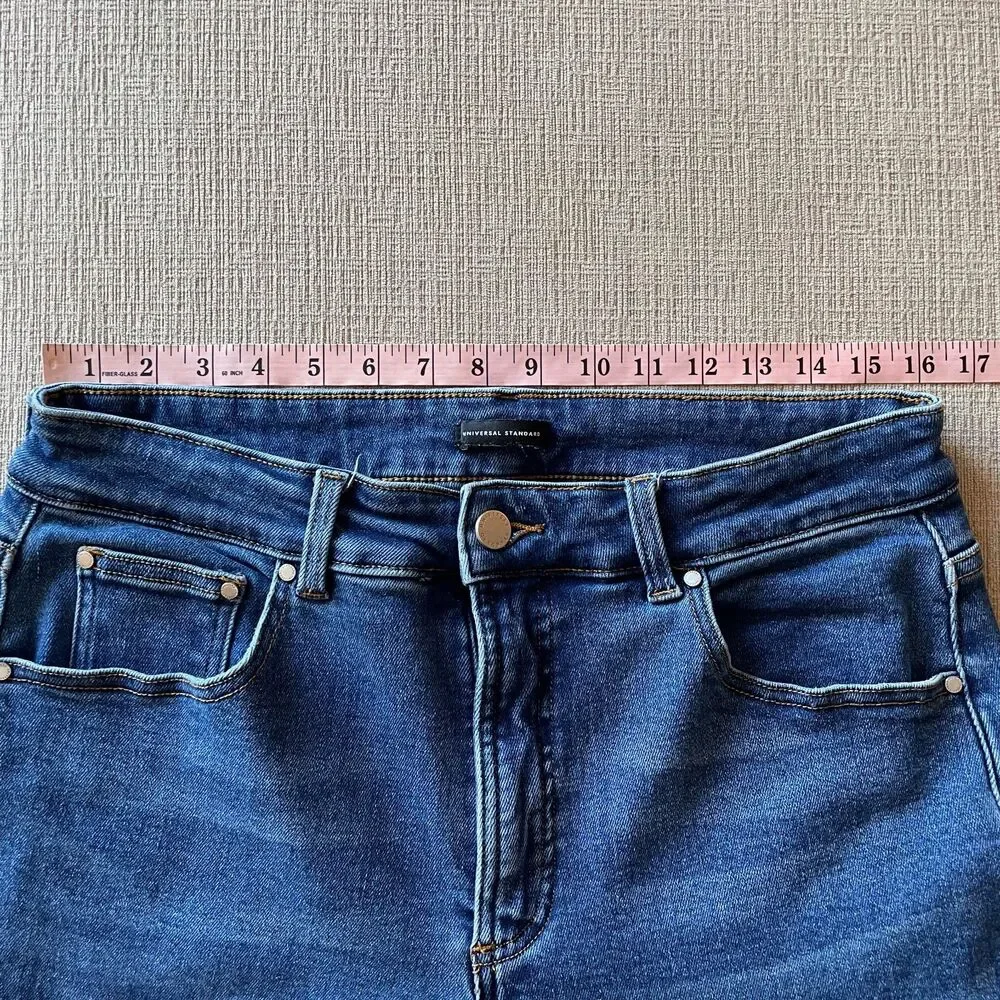 Universal Standard high waist straight jeans, size L - Picture 7 of 8